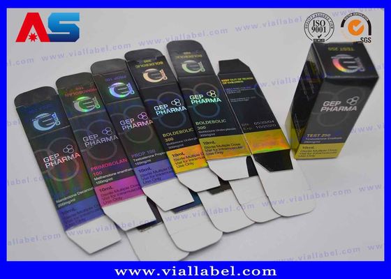 Gep Pharma 10 ml Vial en verre 300 g Emballage imprimé en papier Boîtes d'emballage pour le culturisme