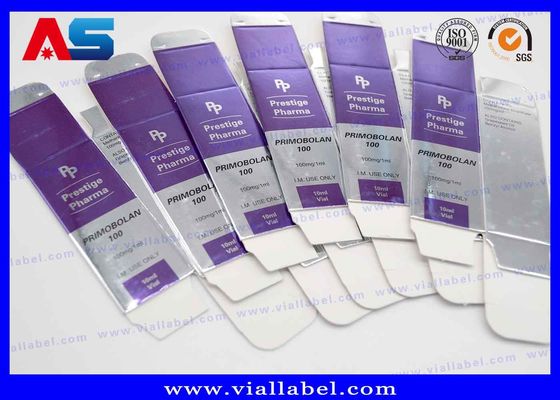 Shinny les boîtes pharmaceutiques argentées de l'aluminium 10mL pour des stéroïdes de bâtiment de muscle BRITANNIQUES