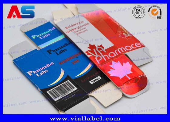 Bodybuilding / Test Enanthate Boîtes d'emballage personnalisées Impression avec étiquettes de bouteilles de 10 ml