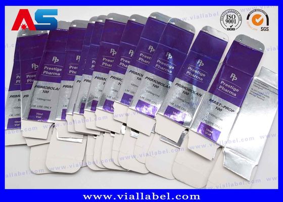 Bodybuilding / Test Enanthate Boîtes d'emballage personnalisées Impression avec étiquettes de bouteilles de 10 ml