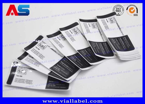 La fiole en verre des peptides adhésifs BPC marque l'impression des étiquettes de bouteille de pharmacie de la fiole 2ml/de la fiole 10ml