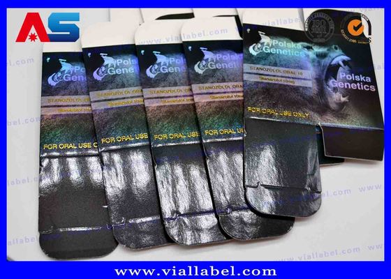 Petites boîtes de rangement Impression au laser Pharmaceutique Boîtes sur mesure Emballage pour bouteilles de 10 ml