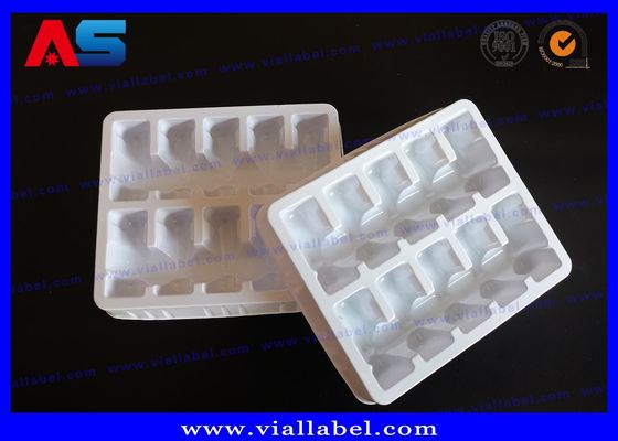 Tablettes à ampoules en PVC blanc 60C de 10 vials de 2 ml