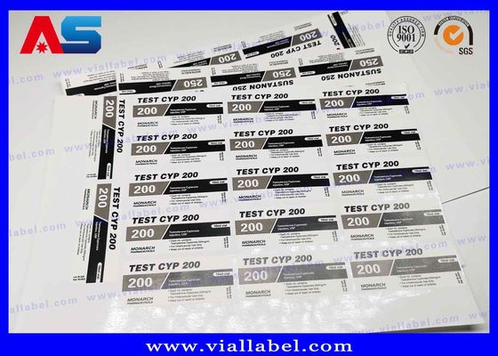 ROHS Impression CMJN personnalisée Pharmacie Ordonnance Bouteille Étiquette étiquettes de flacons de musculation