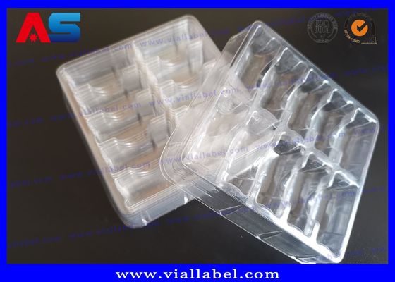 2 ml 10 flacons Emballage pharmaceutique en ampoules transparente / blanche / noire avec étiquette