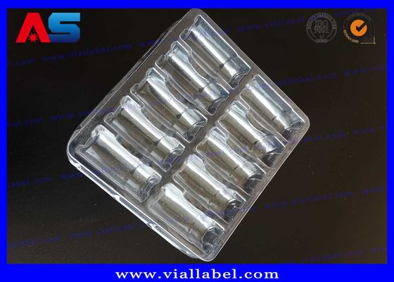 2 ml 10 flacons Emballage pharmaceutique en ampoules transparente / blanche / noire avec étiquette