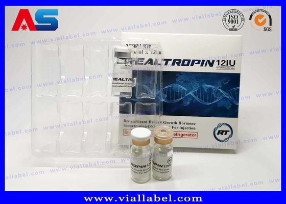 Huile ampoules 1 ml Plastic Blister Emballage PVC / PET Matériau Blanc Couleur sur mesure plateau en plastique