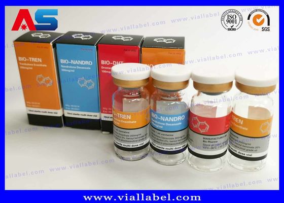 Étiquettes pharmaceutiques pour flacons de musculation Cypionate 25x60mm certifiées ISO pour flacons de 10 ml