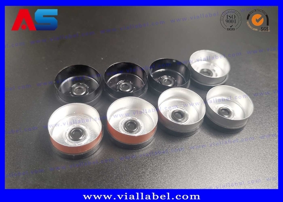 Flacon en verre de 5 ml Petits flacons en verre avec bouchon en caoutchouc et bouchon en plastique aluminium 13# pour peptides / Sarms