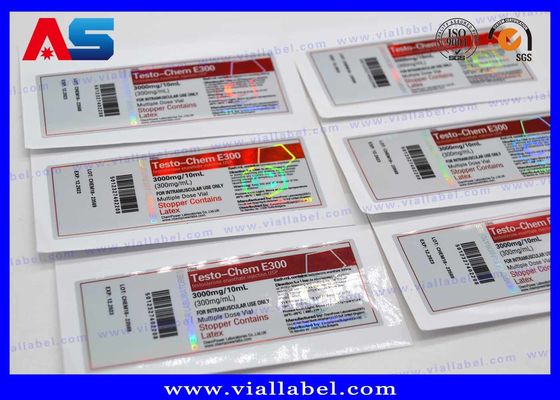 Hologramme de label de Pharma 10ml imprimant l'emballage pharmaceutique pour la bouteille stérile d'injection