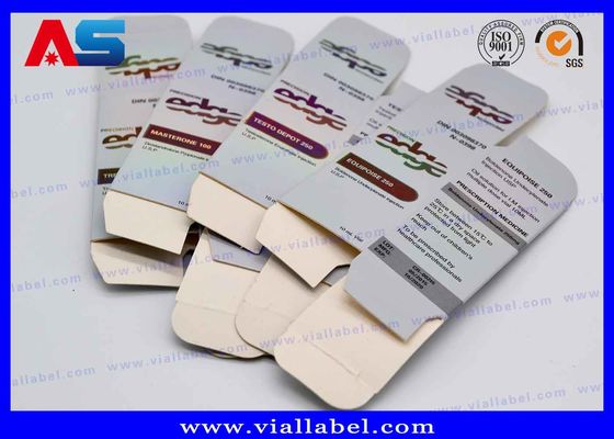 Boîte de rangement personnalisée pour flacons holographiques, impression de boîtes et emballages pour flacons de 10 ml / petites boîtes d'emballage