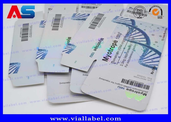 Label et boîte pharmaceutiques de Tren Enanthate de fiole de la boîte 10ml d'emballage de conception de papier fait sur commande libre de carton