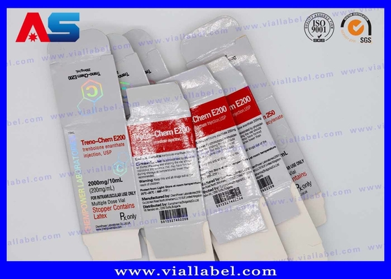 Gep Pharma 10 ml Vial en verre 300 g Emballage imprimé en papier Boîtes d'emballage pour le culturisme