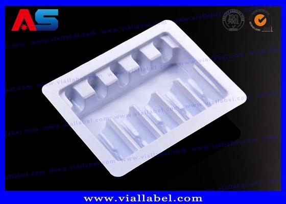 2 ml 10 flacons Emballage pharmaceutique en ampoules transparente / blanche / noire avec étiquette