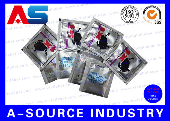 Condom sexuel masculin Package 11C Foil d'aluminium Sac étancheur sous vide ISO9001 Sacs en feuille d'aluminium étanche à la chaleur approuvés