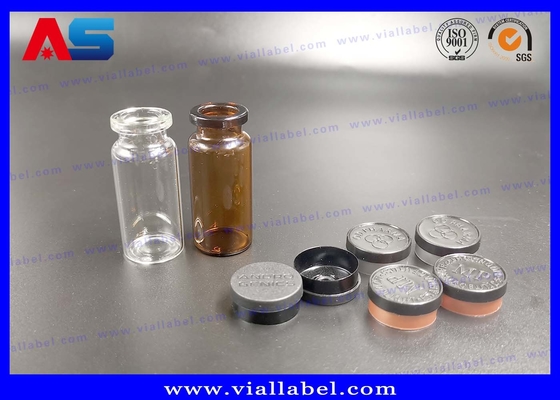 Bouteilles stériles et couvercles petits flacons en verre, baïonnette bouche bouteilles gouttelettes en verre bouchon de scellé