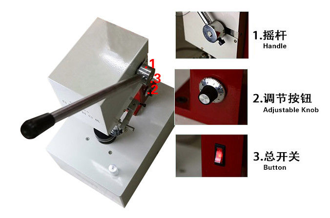Flip Off haut en aluminium 20 mm Vial Crimper Crimping Outil 380v / 220v machine de crimping de flacon