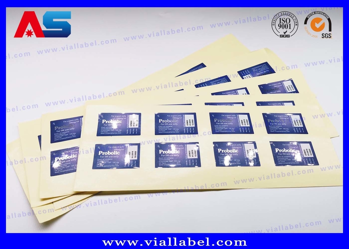 Bouteilles de peptides Étiquette pharmaceutique Impression Melanotan 2 4C pour flacon injectable de 2 ml