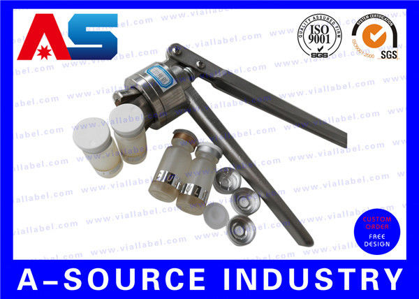 Outil de crimpage pour le capuchon de fiole manuel en argent d'aluminium pour le capuchon en plastique de 13 mm / 20 mm