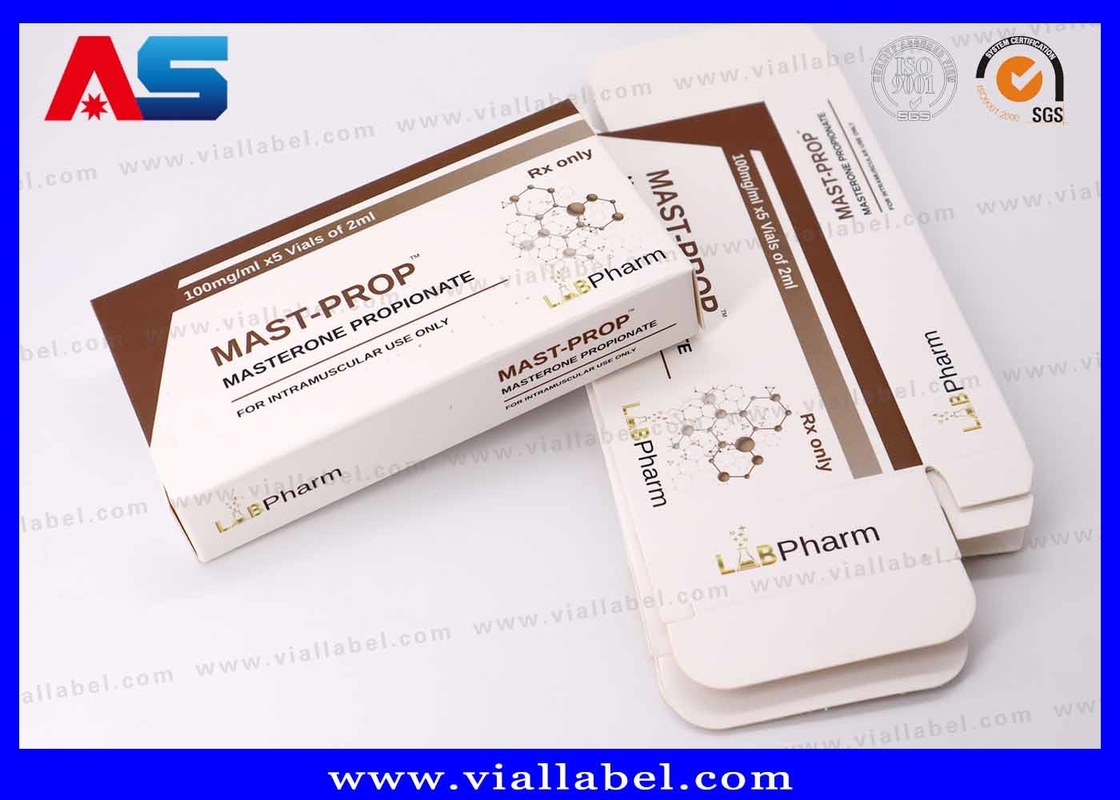 Boîte de stockage de peptides personnalisée pour flacons de 2x2 ml, boîte d' emballage de peptides premium