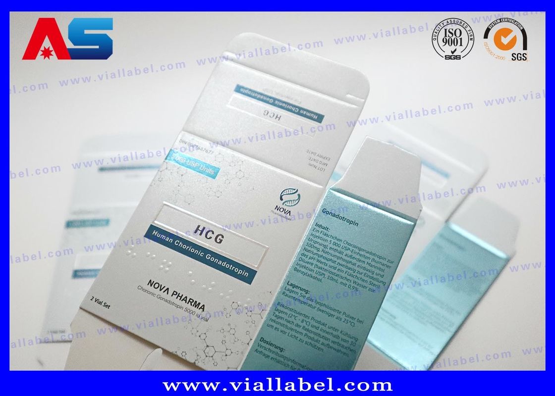 Boîte de papier peptidique de haute qualité de 3 ml Pour 2 flacons de 3 ml Design gratuit MOQ 500 ensembles