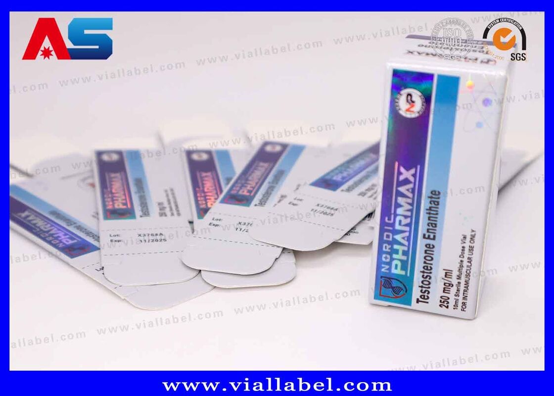 Petit hologramme de boîte de fiole du carton 10ml de caisse d'emballage pour la GEN stéroïde Pharma de laboratoire