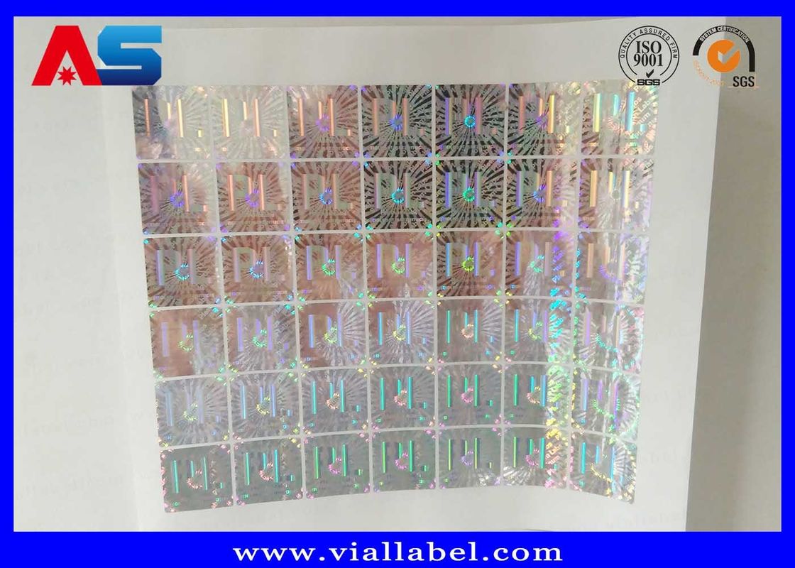Matrix Laser Autocollants Holographiques personnalisés Hologramme en vinyle vide pour le stockage de flacons Boîte d'hébergement Hologramme laser 3D