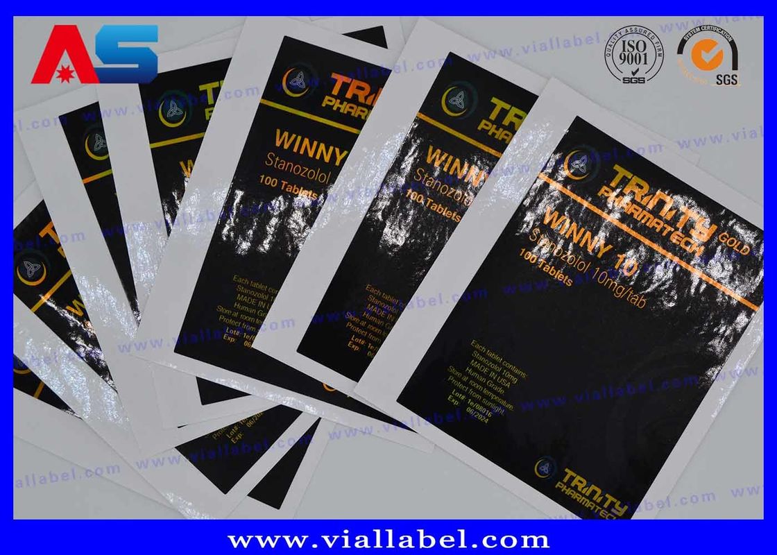Hologramme laser Prescription CMYK Pilule étiquette de bouteille autocollant pour bouteille / sac