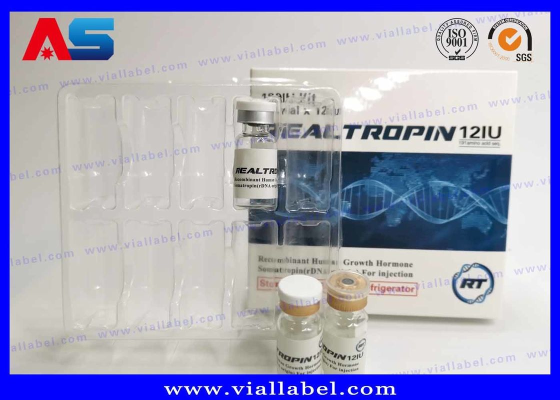 SFDA Vials en verre minuscules stériles 2 - 30 ml avec étiquette en papier pharmaceutique et boîte avec Blister