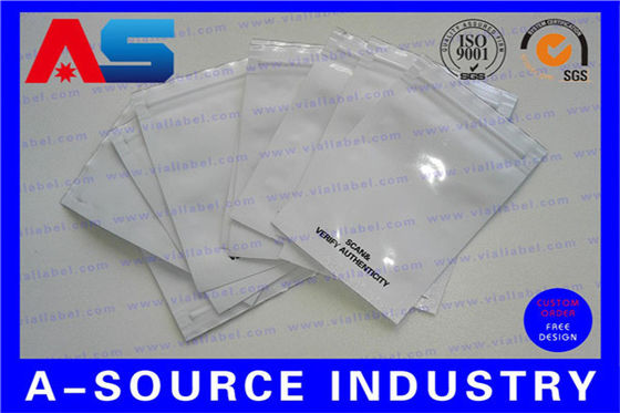 Tailles personnalisées Sacs en papier d'aluminium fin / Fermeture à glissière - Fermeture pour pilules orales pharmaceutiques peptidiques
