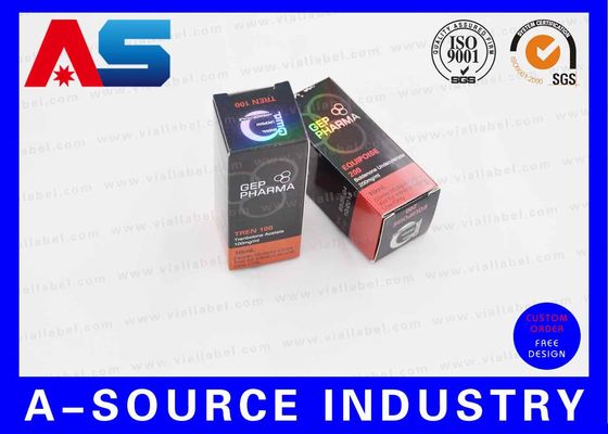 Étiquettes d'emballage pharmaceutique de marque pour boîtes Impression CMYK Conception professionnelle / flacons peptidiques