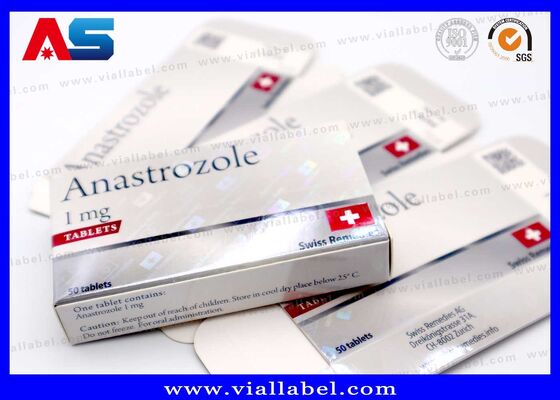 Une boîte d'emballage personnalisée d'anastrozol 1 mg.