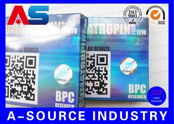 Conservation du flacon de 2 ml Boîte d' emballage pharmaceutique, plaquettes en plastique et prospectus en papier 10 flacons