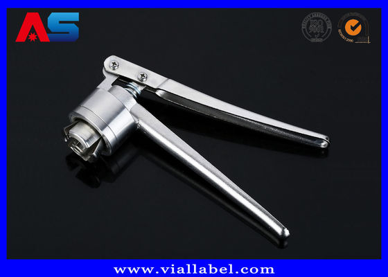 Machine de rabattement manuelle d'acier inoxydable/sertisseur manuel de fiole pour la secousse de 20mm/de 13mm outre des chapeaux